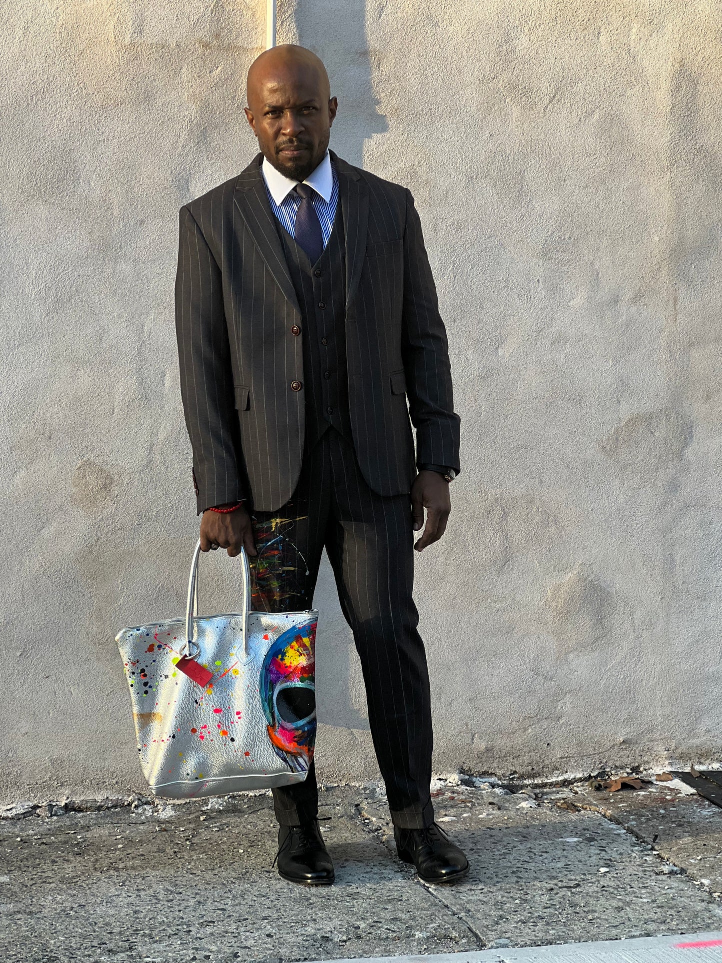 The Tribute pinstripe suit-Alexander Boyce Studios