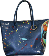 Load image into Gallery viewer, The Jay Z bag Metallic Navy-Alexander Boyce Studios