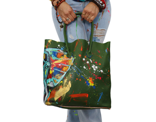The Green Elephant Bucket Tote