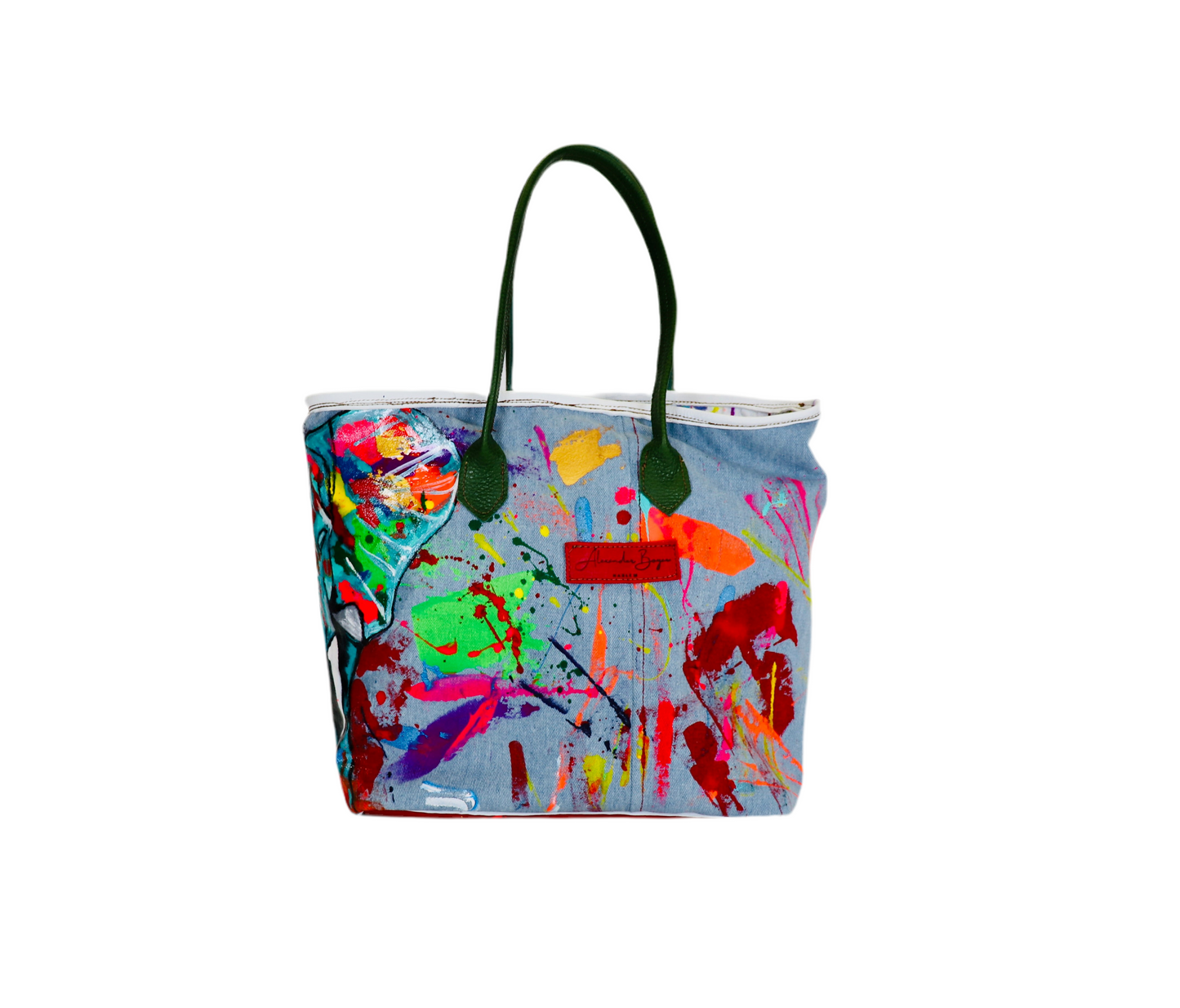 Denim Elephant Bucket Tote