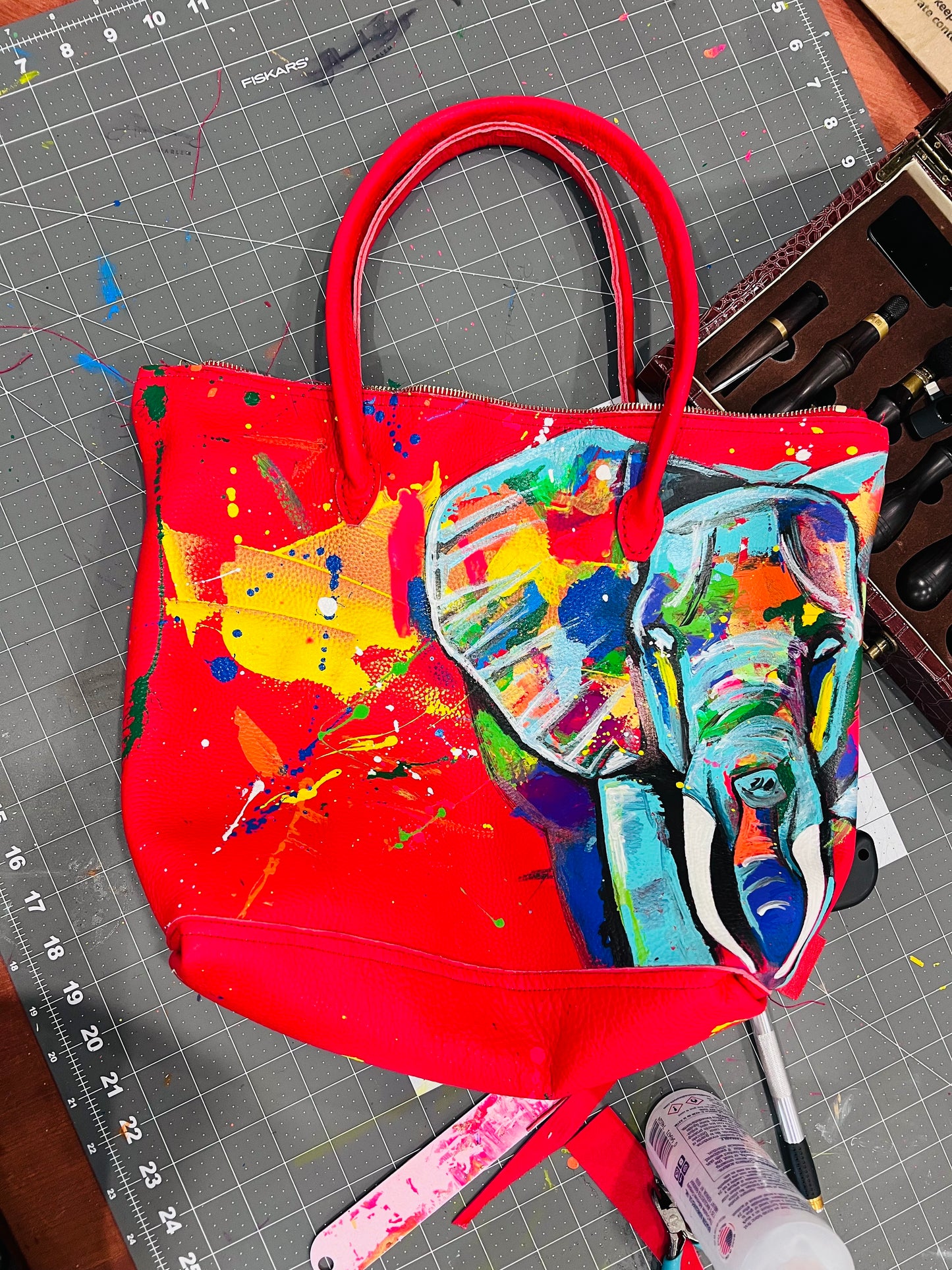 Red Elephant Jay Z bag-Alexander Boyce Studios