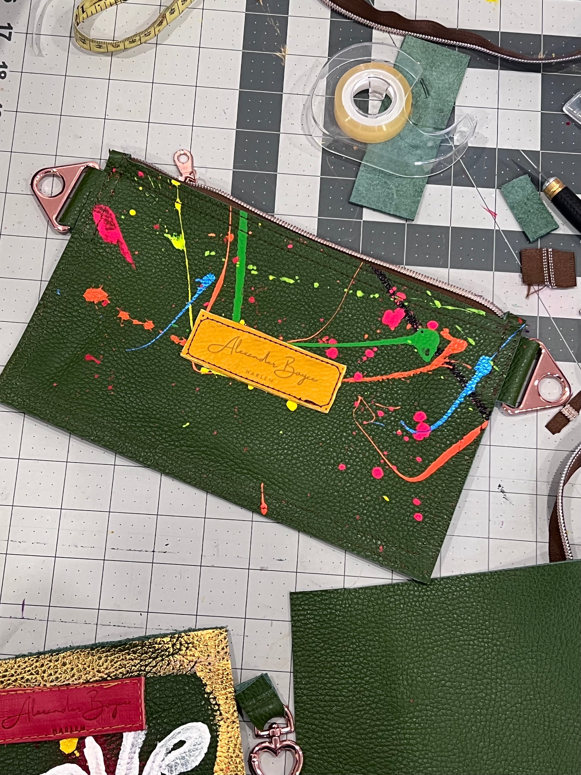 Avocado pouch-Alexander Boyce Studios