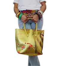 Load image into Gallery viewer, Golden Lion Bucket Tote