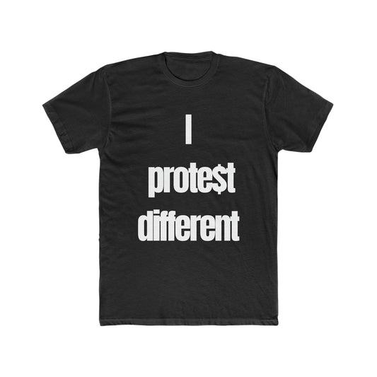 I Protest Different Cotton Crew Tee-Alexander Boyce Studios