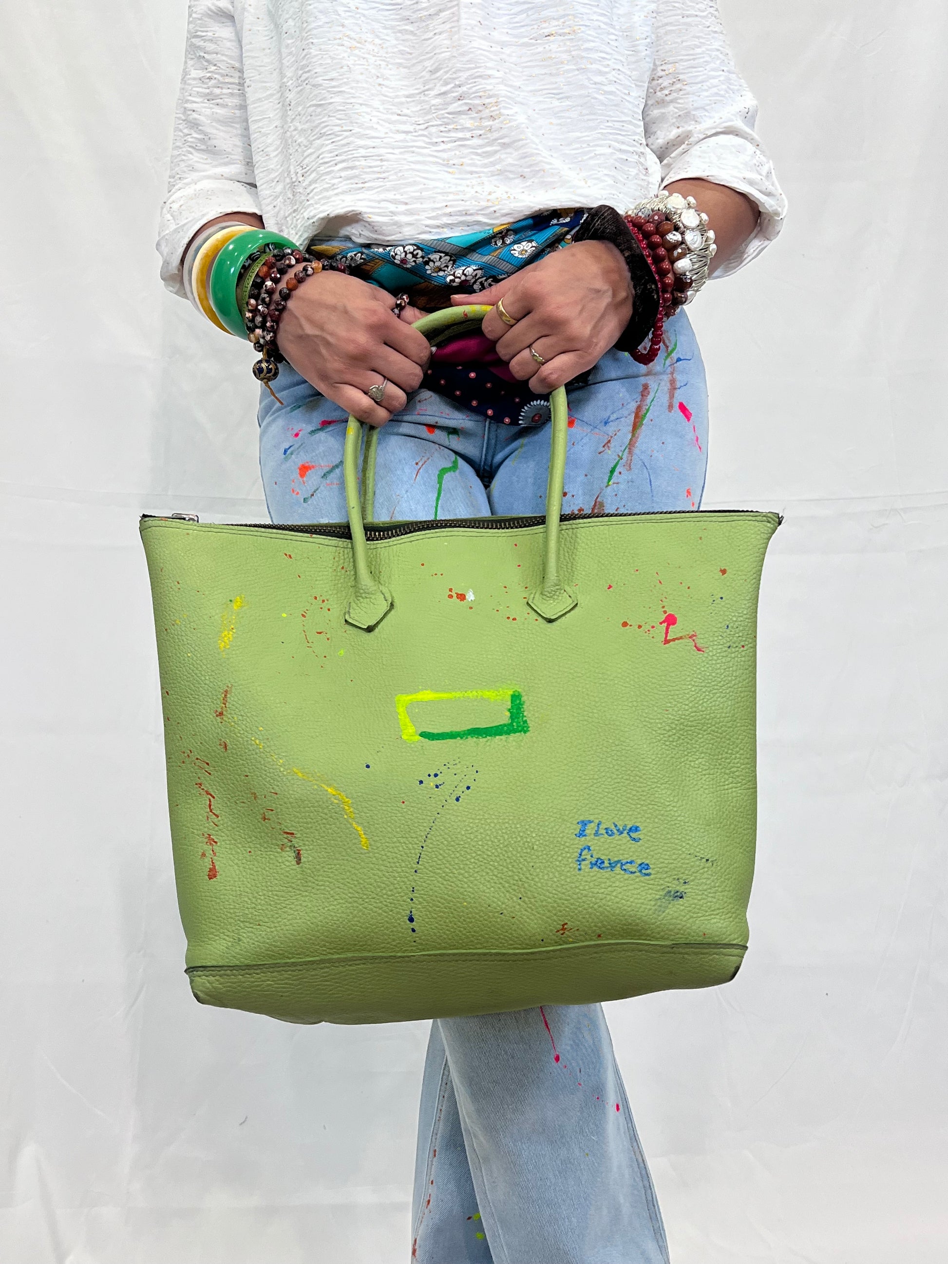 The Jay Z bag Pistachio-Alexander Boyce Studios