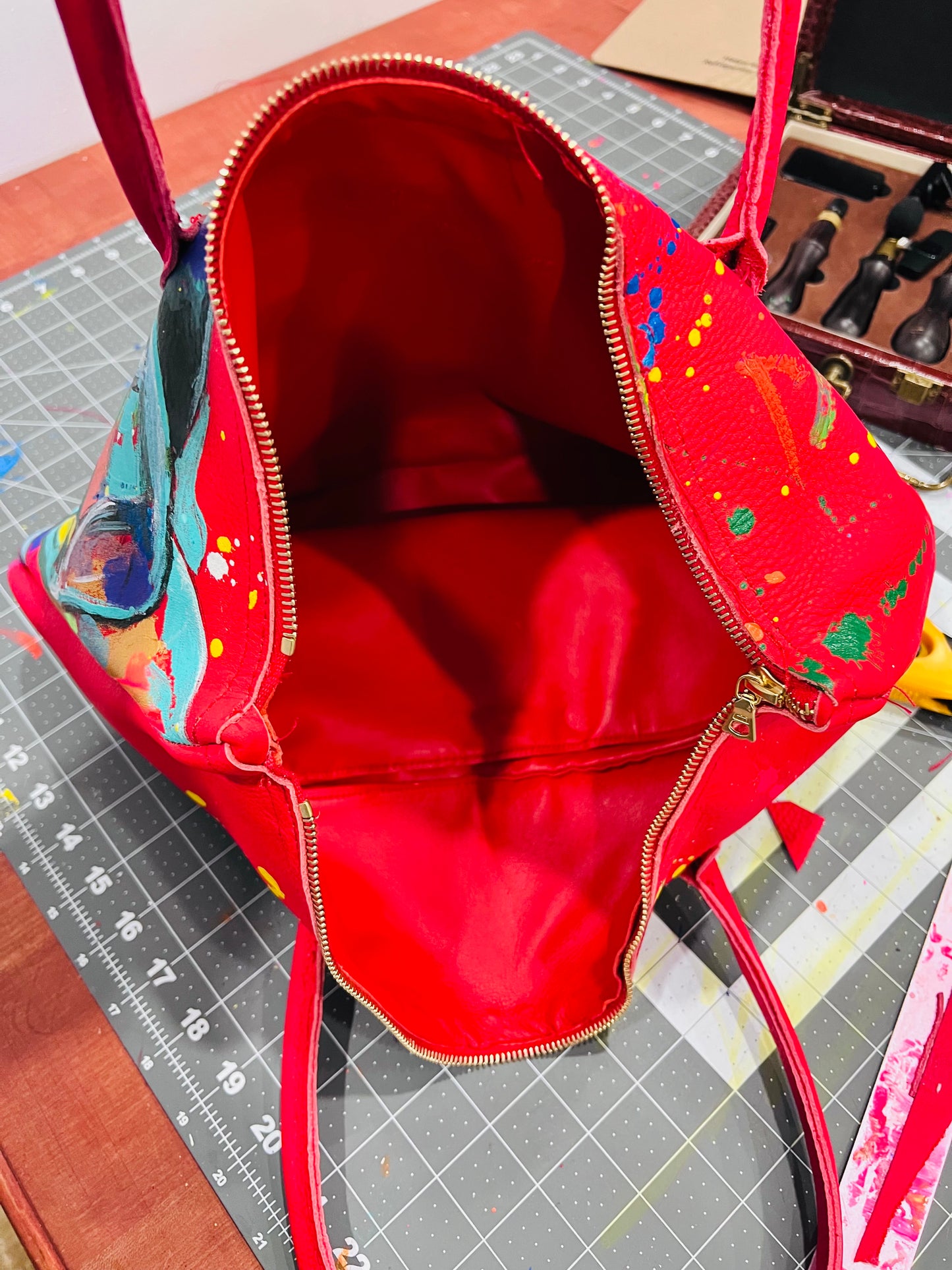 Red Elephant Jay Z bag-Alexander Boyce Studios