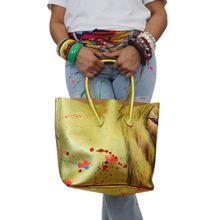 Load image into Gallery viewer, Golden Lion Bucket Tote