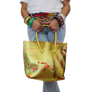 Golden Lion Bucket Tote
