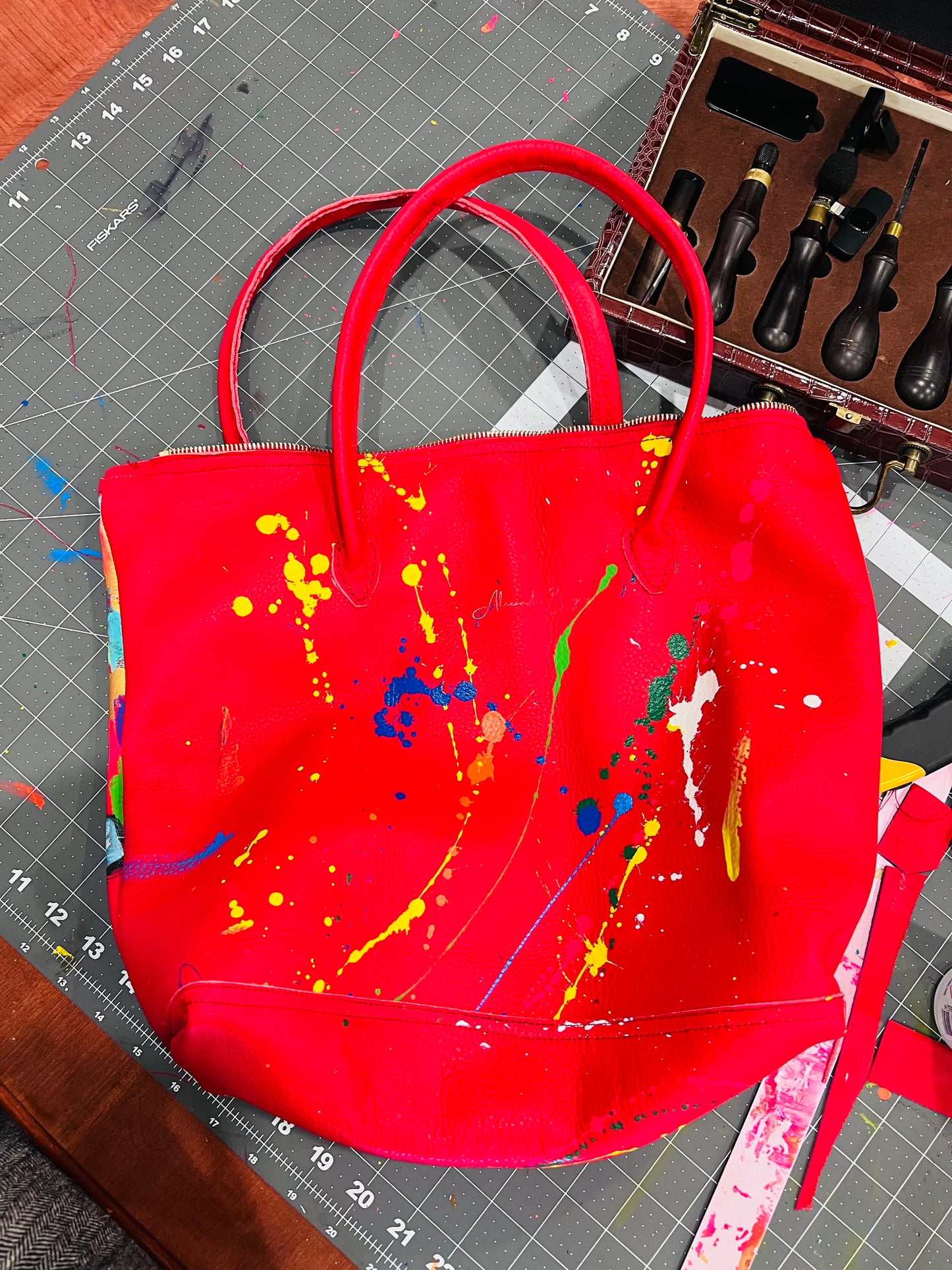 Red Elephant Jay Z bag-Alexander Boyce Studios