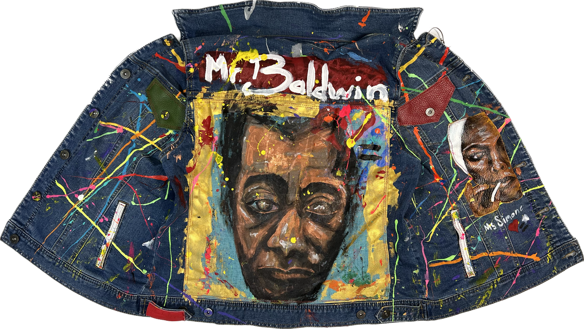 Iconic Painted Denim Vest-Alexander Boyce Studios