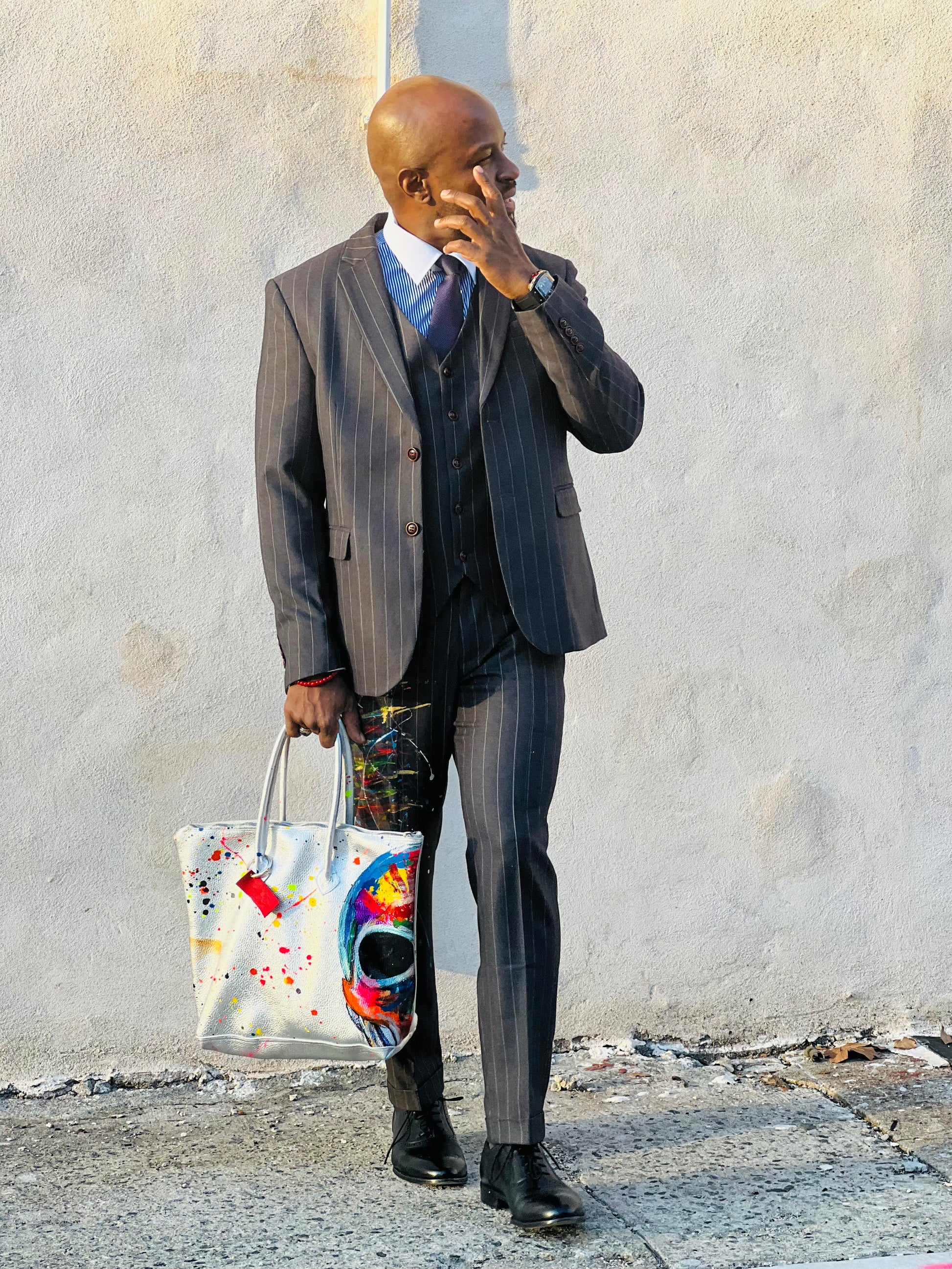 The Tribute pinstripe suit-Alexander Boyce Studios