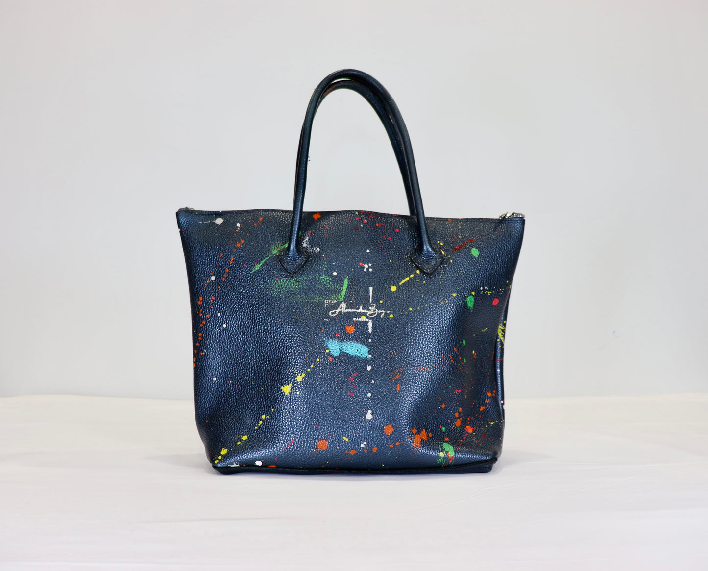 The Jay Z bag Metallic Navy-Alexander Boyce Studios