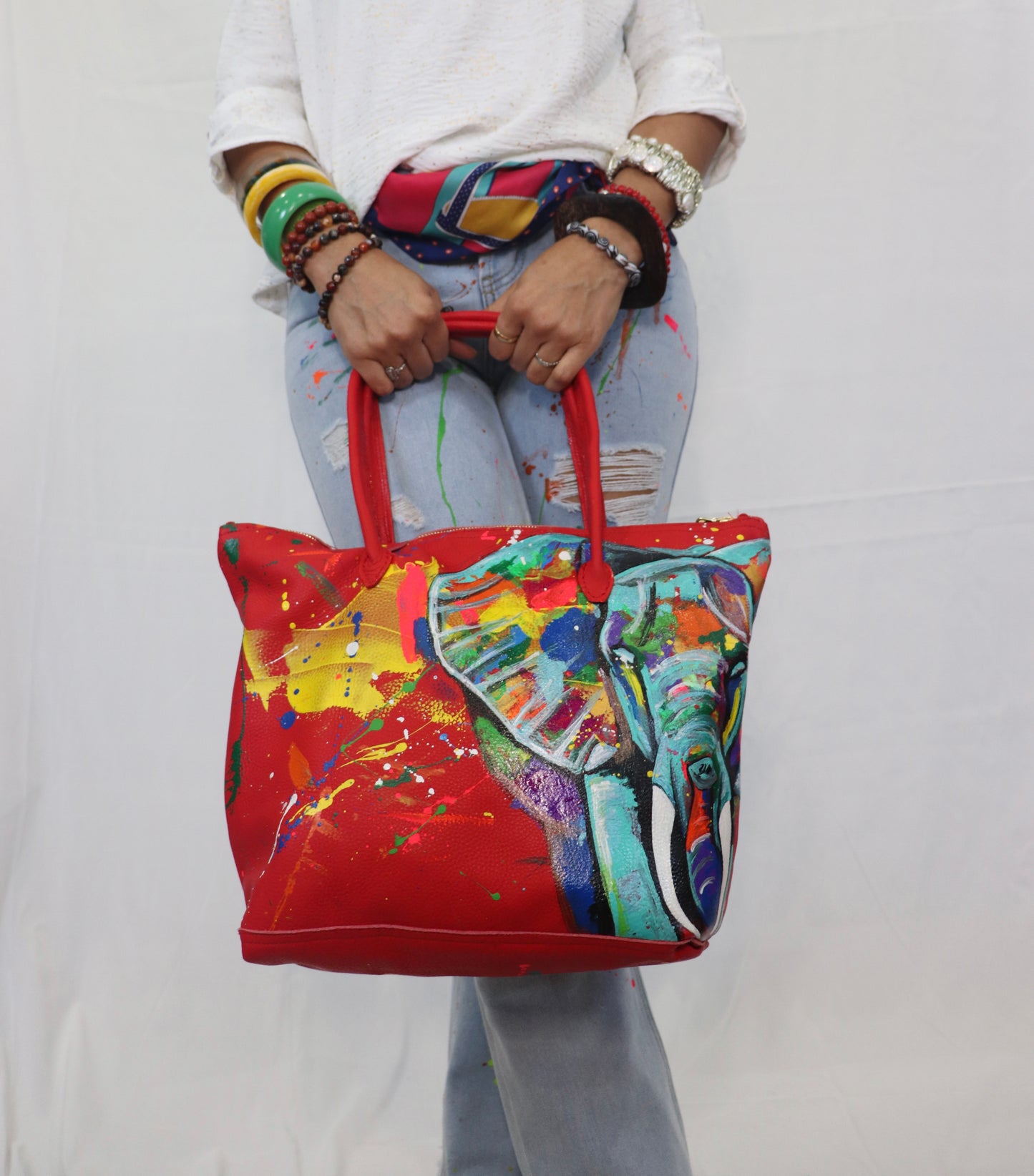 Red Elephant Jay Z bag-Alexander Boyce Studios