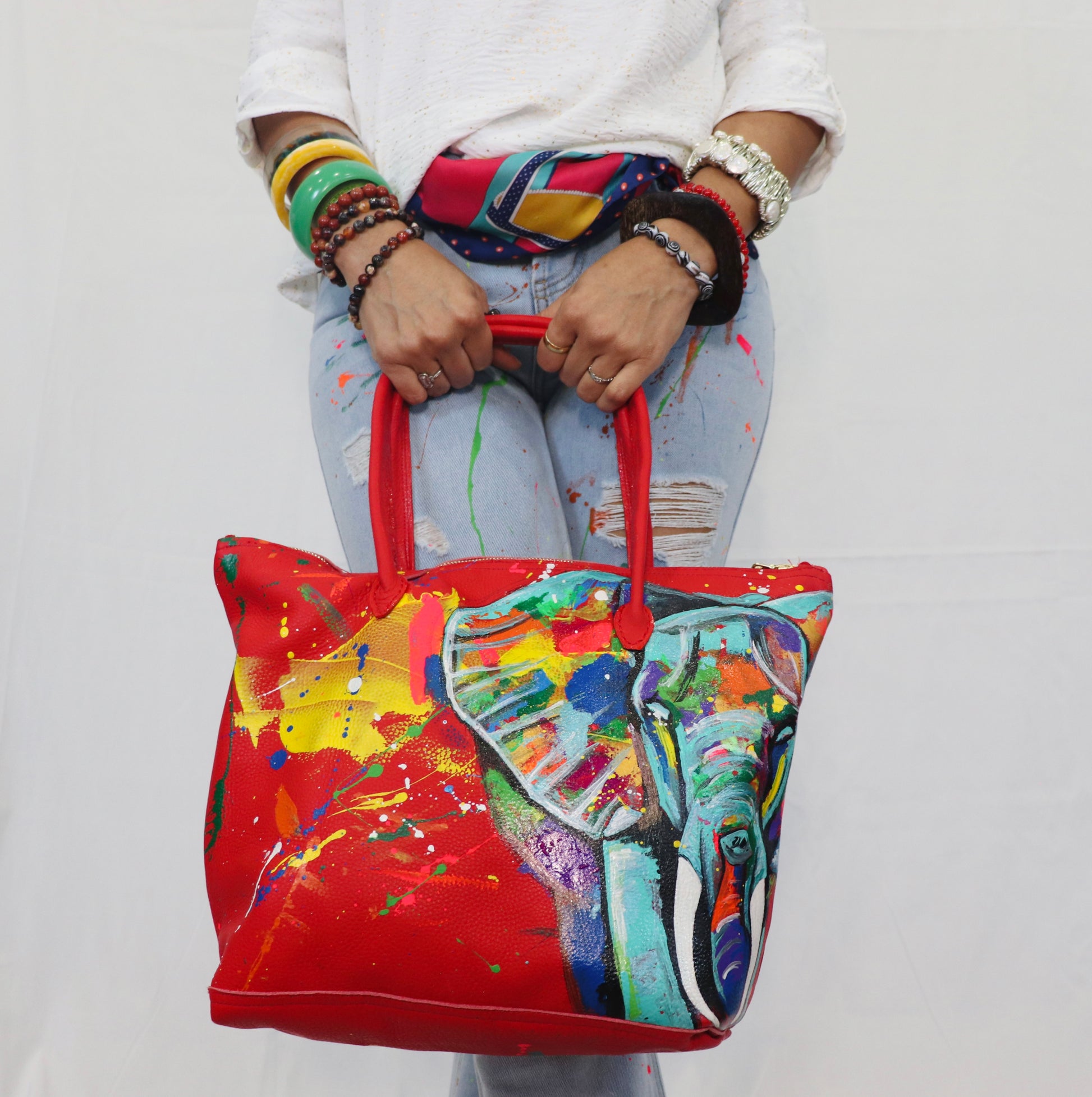 Red Elephant Jay Z bag-Alexander Boyce Studios