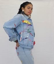 Load image into Gallery viewer, Painted denim jacket