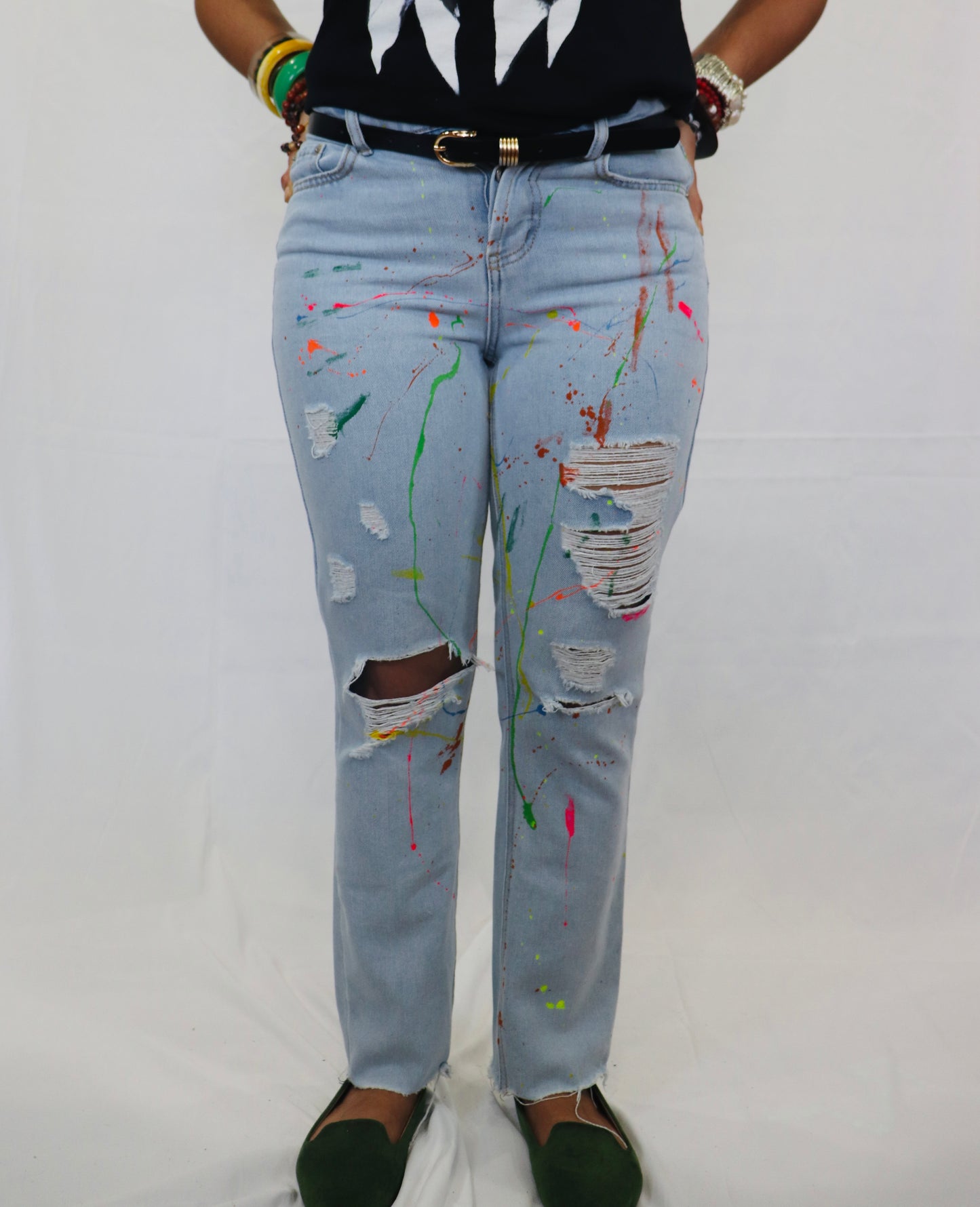 Hand Painted Jeans