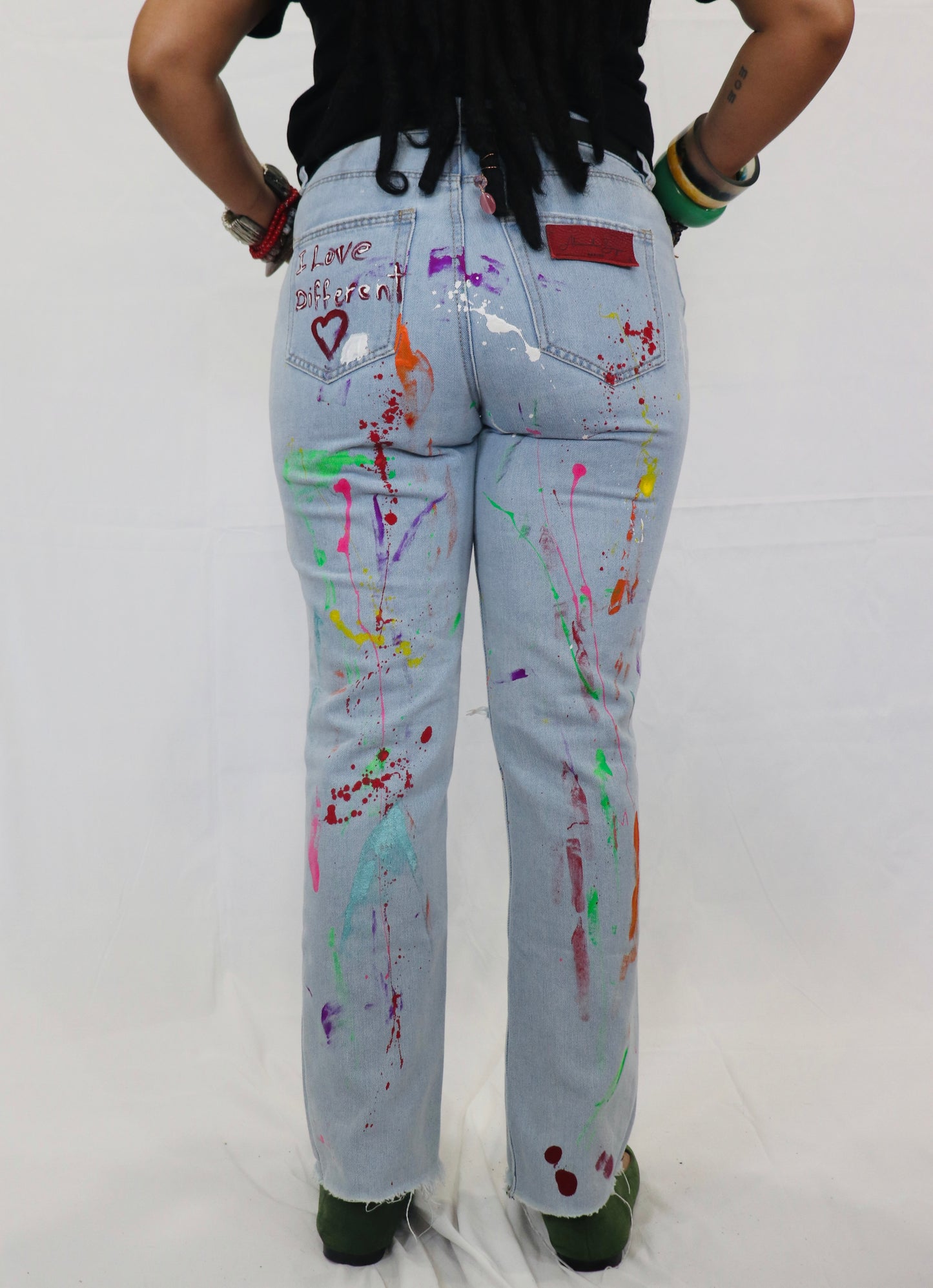 Alexander Boyce Painted jeans-Alexander Boyce Studios
