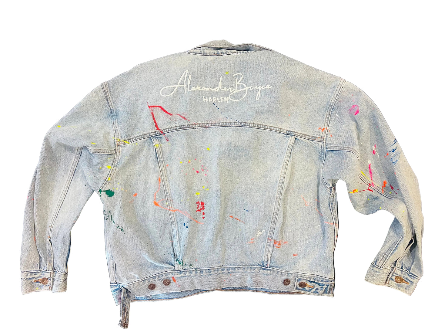 Painted Trucker denim jacket