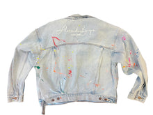 Load image into Gallery viewer, Painted Trucker denim jacket