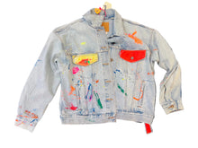 Load image into Gallery viewer, Painted Trucker denim jacket