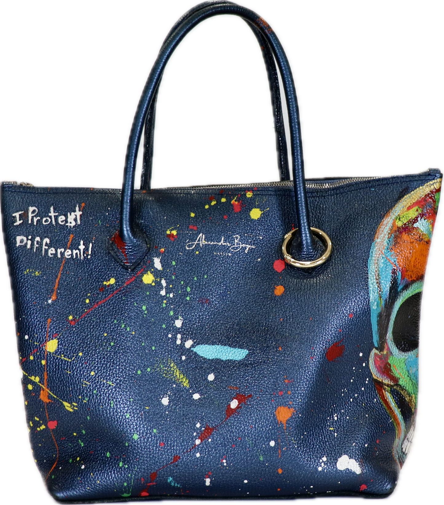 The Jay Z bag Metallic Navy-Alexander Boyce Studios