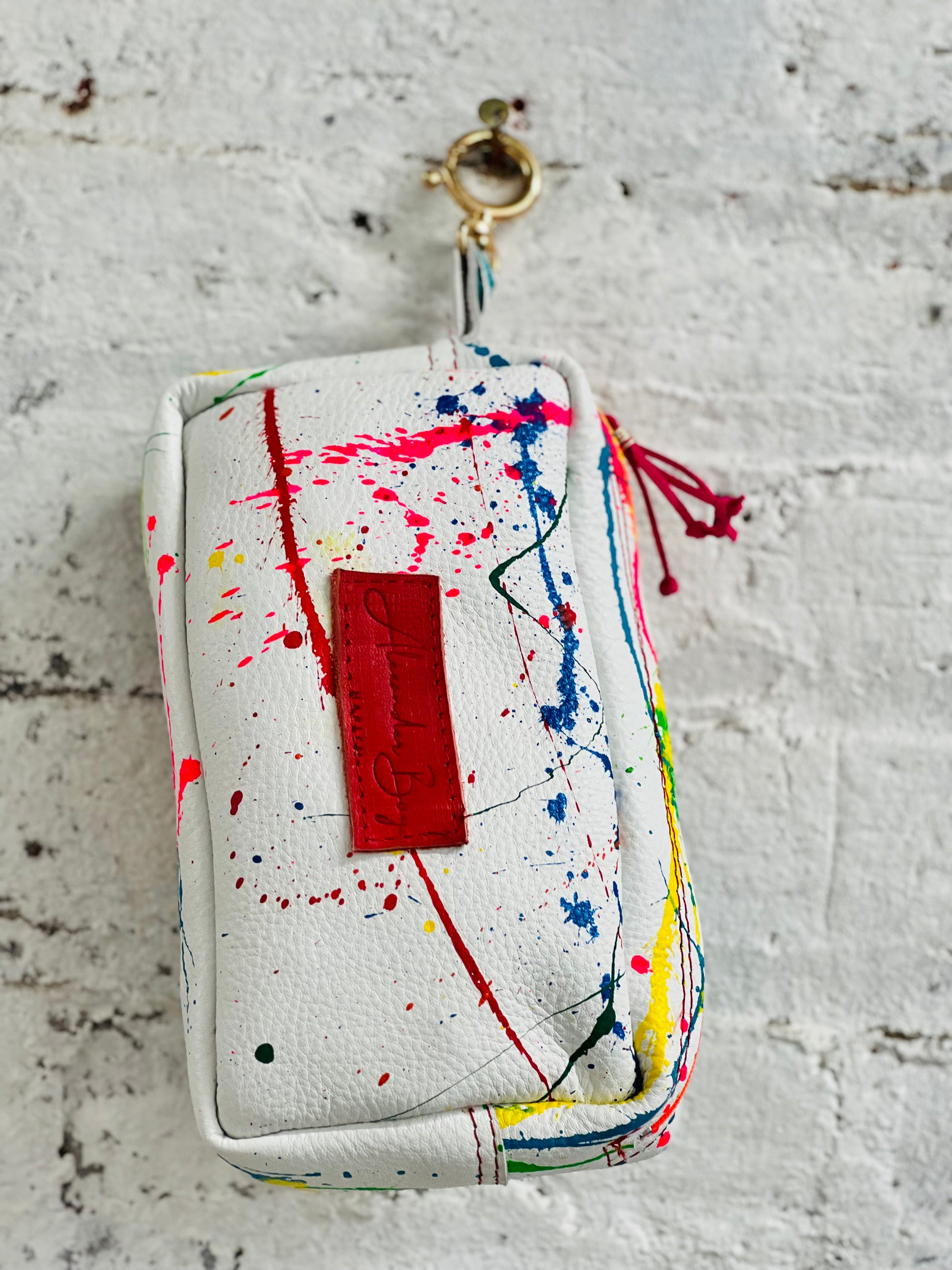 Painted Leather Phone Purse-Alexander Boyce Studios
