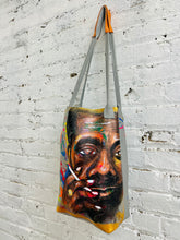 Load image into Gallery viewer, Mr Baldwin Handmade/ Painted leather tote