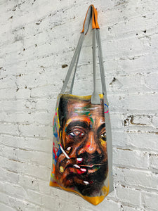 Mr Baldwin Handmade/ Painted leather tote