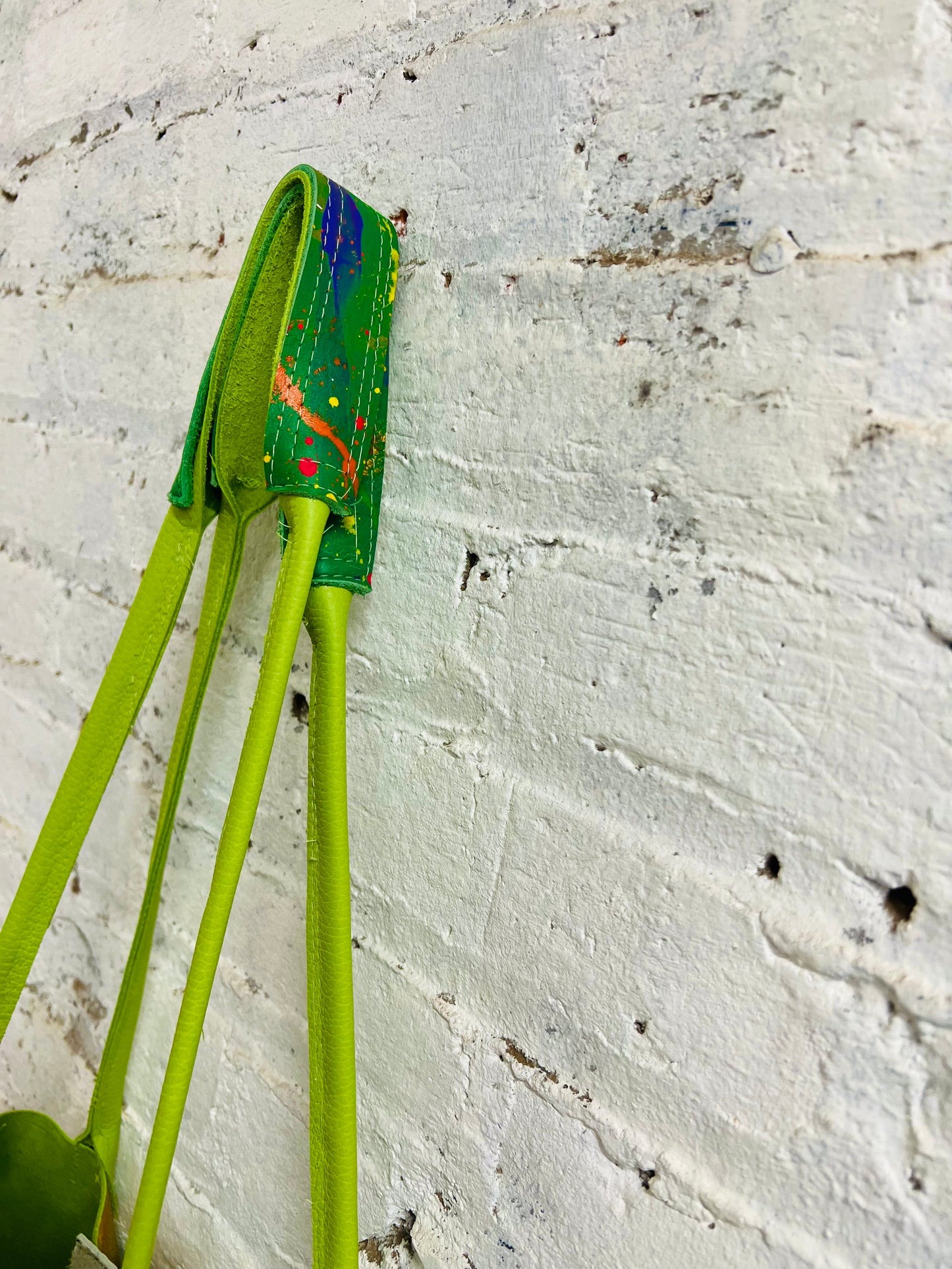 Pistachio Elephant handmade Leather tote-Alexander Boyce Studios