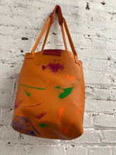 Load image into Gallery viewer, Beauty Hand Painted Leather Tote