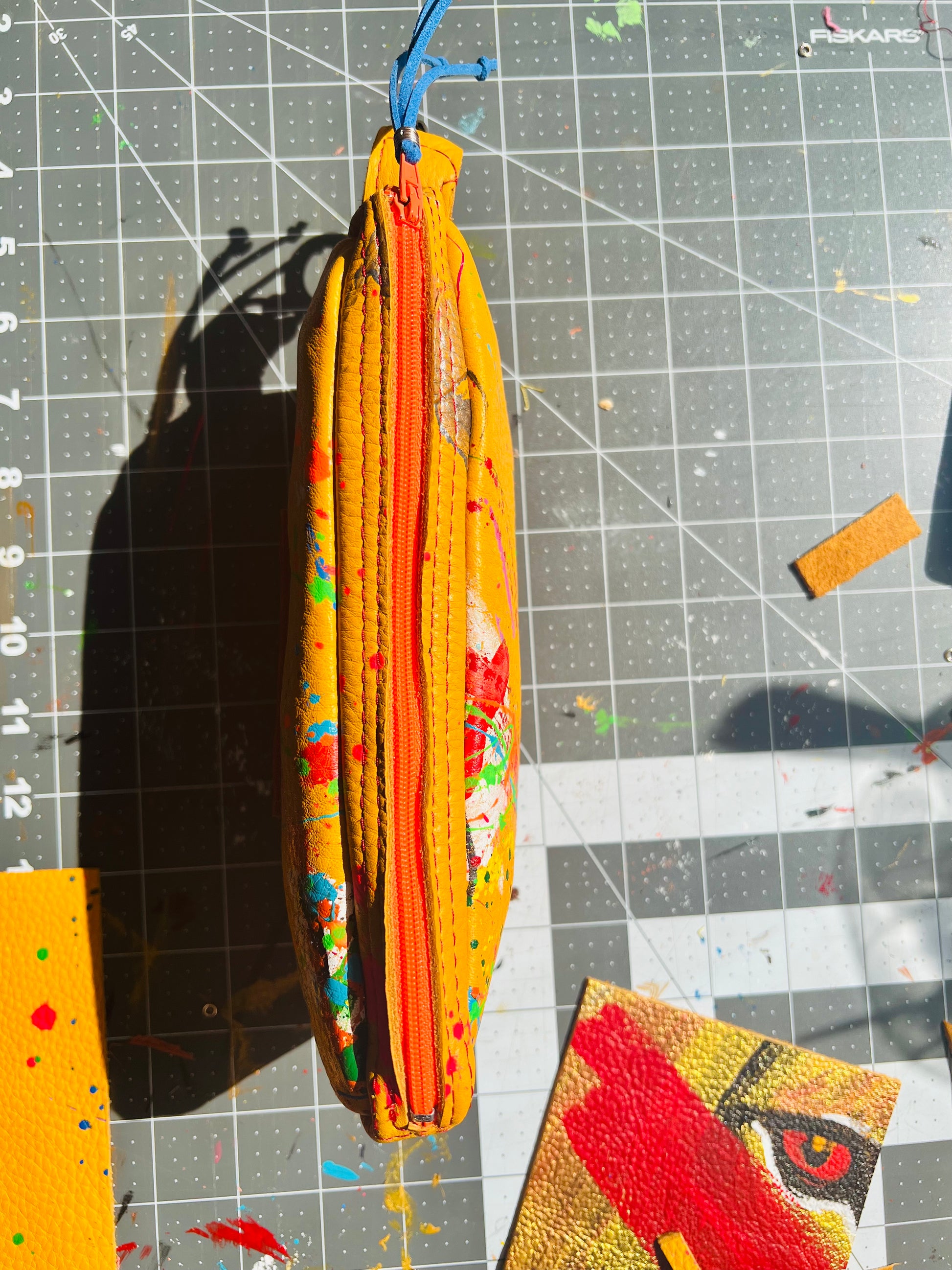 Yellow Friendship Phone bag-Alexander Boyce Studios