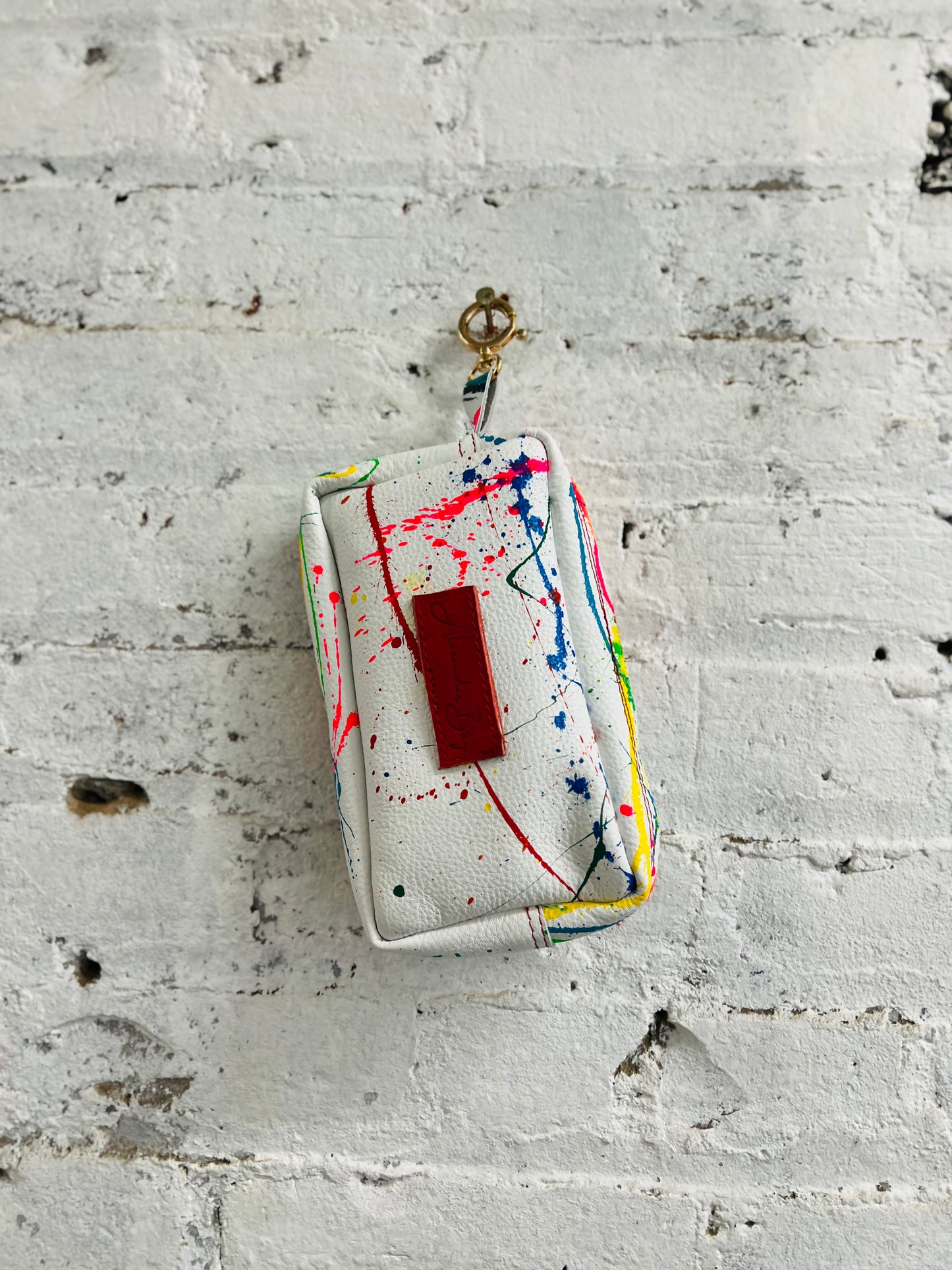 Painted Leather Phone Purse-Alexander Boyce Studios