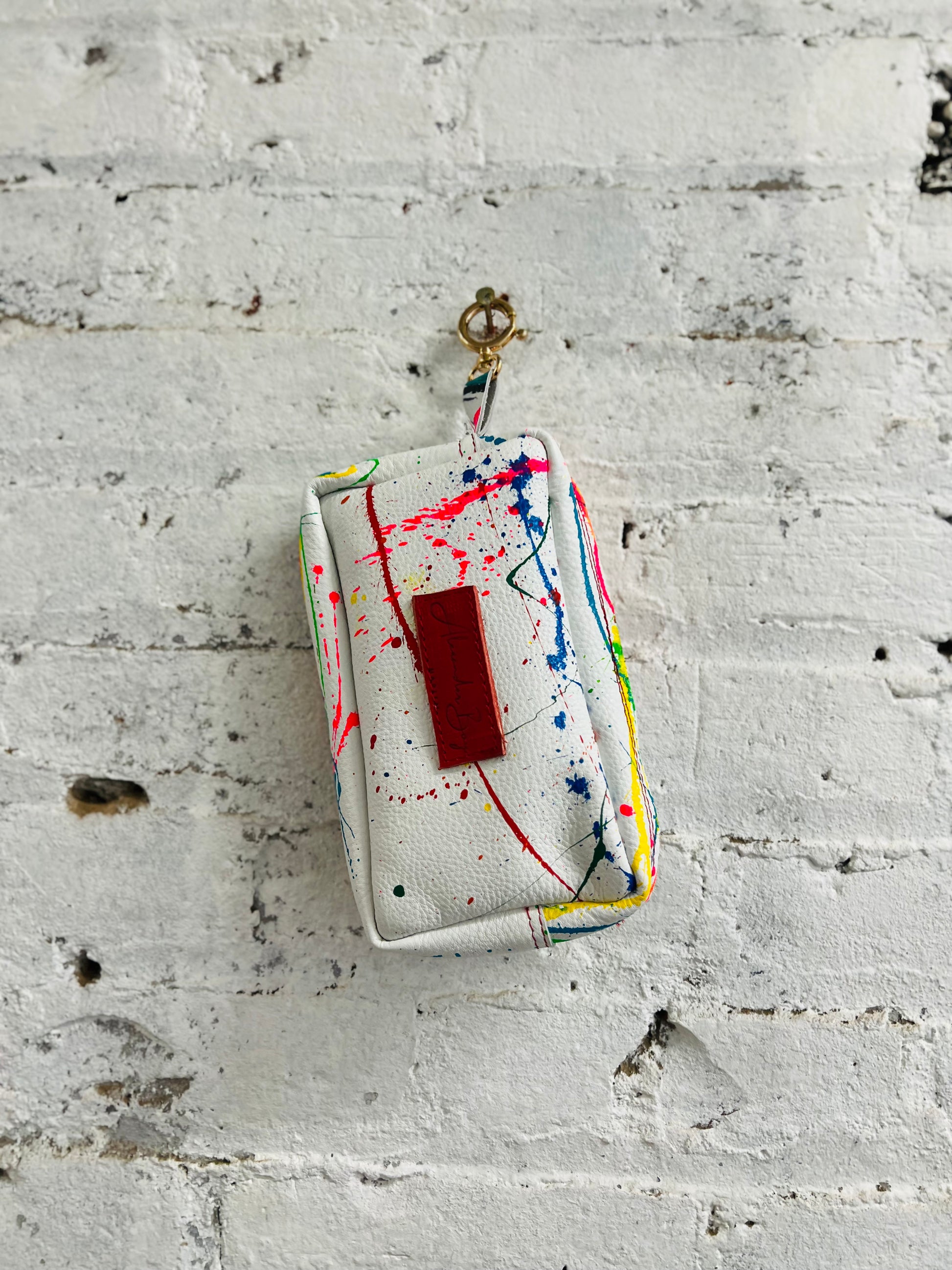 Painted Leather Phone Purse-Alexander Boyce Studios