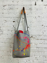 Load image into Gallery viewer, Mr Baldwin Handmade/ Painted leather tote