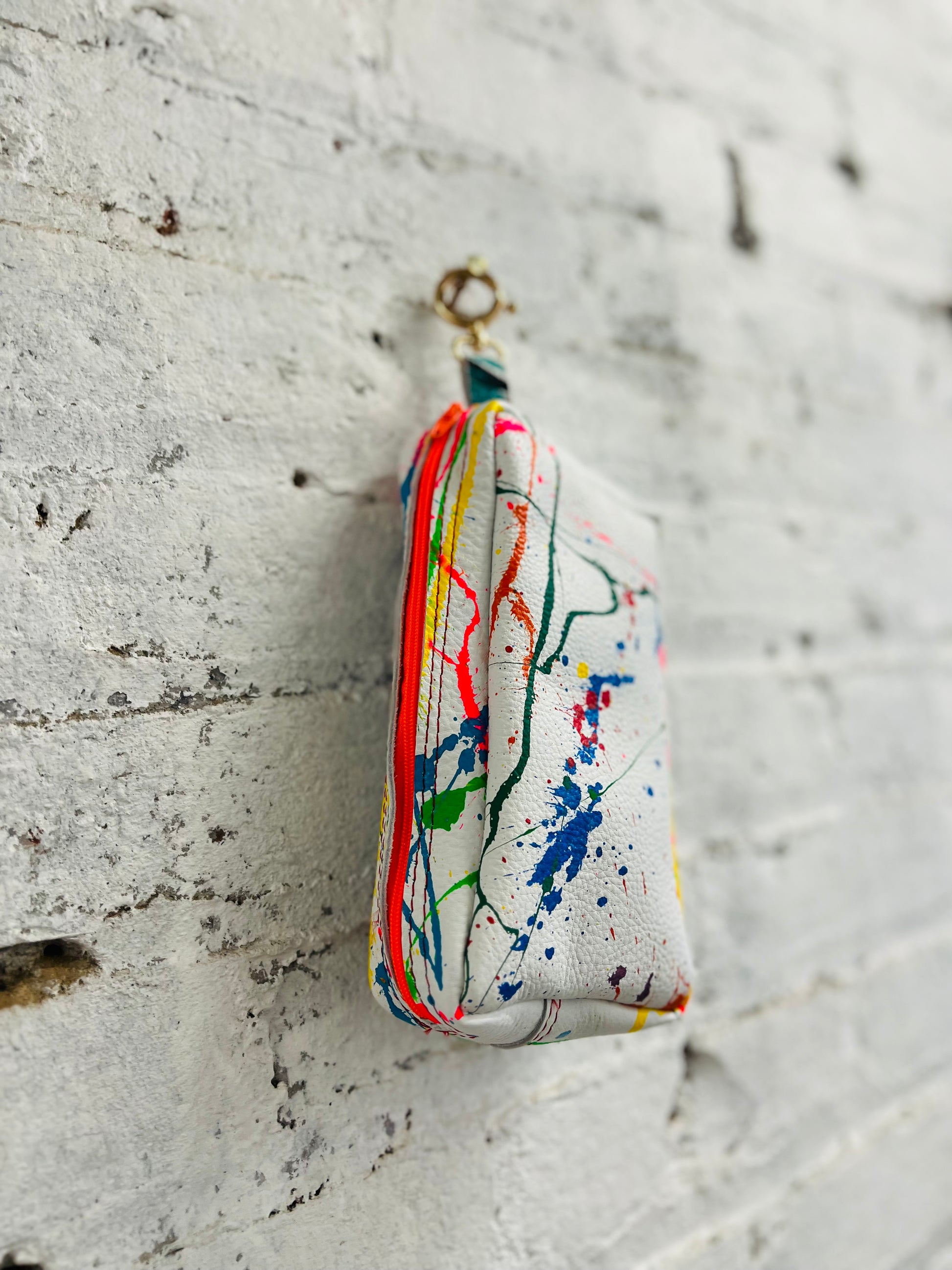 Painted Leather Phone Purse-Alexander Boyce Studios