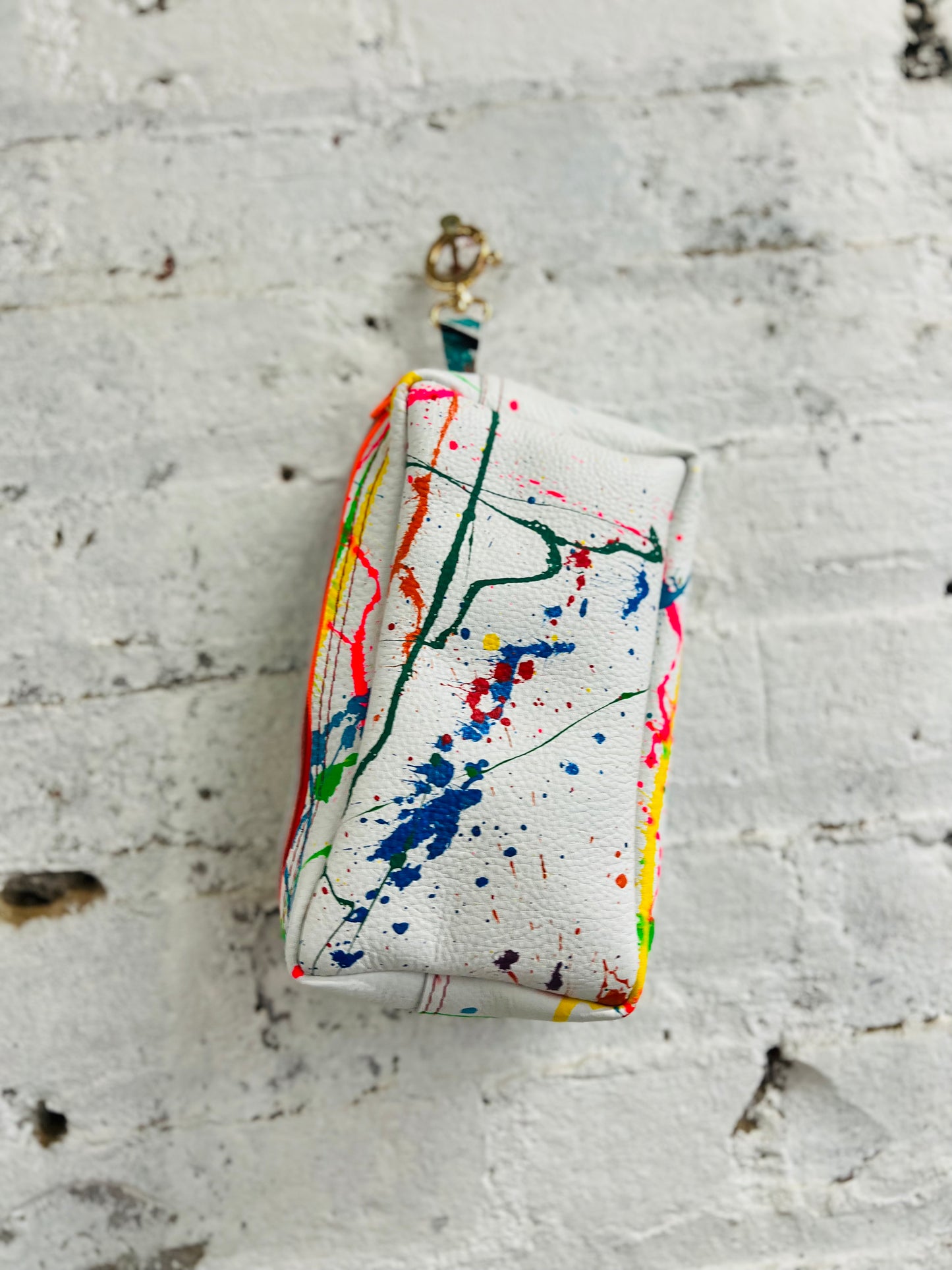 Painted Leather Phone Purse-Alexander Boyce Studios