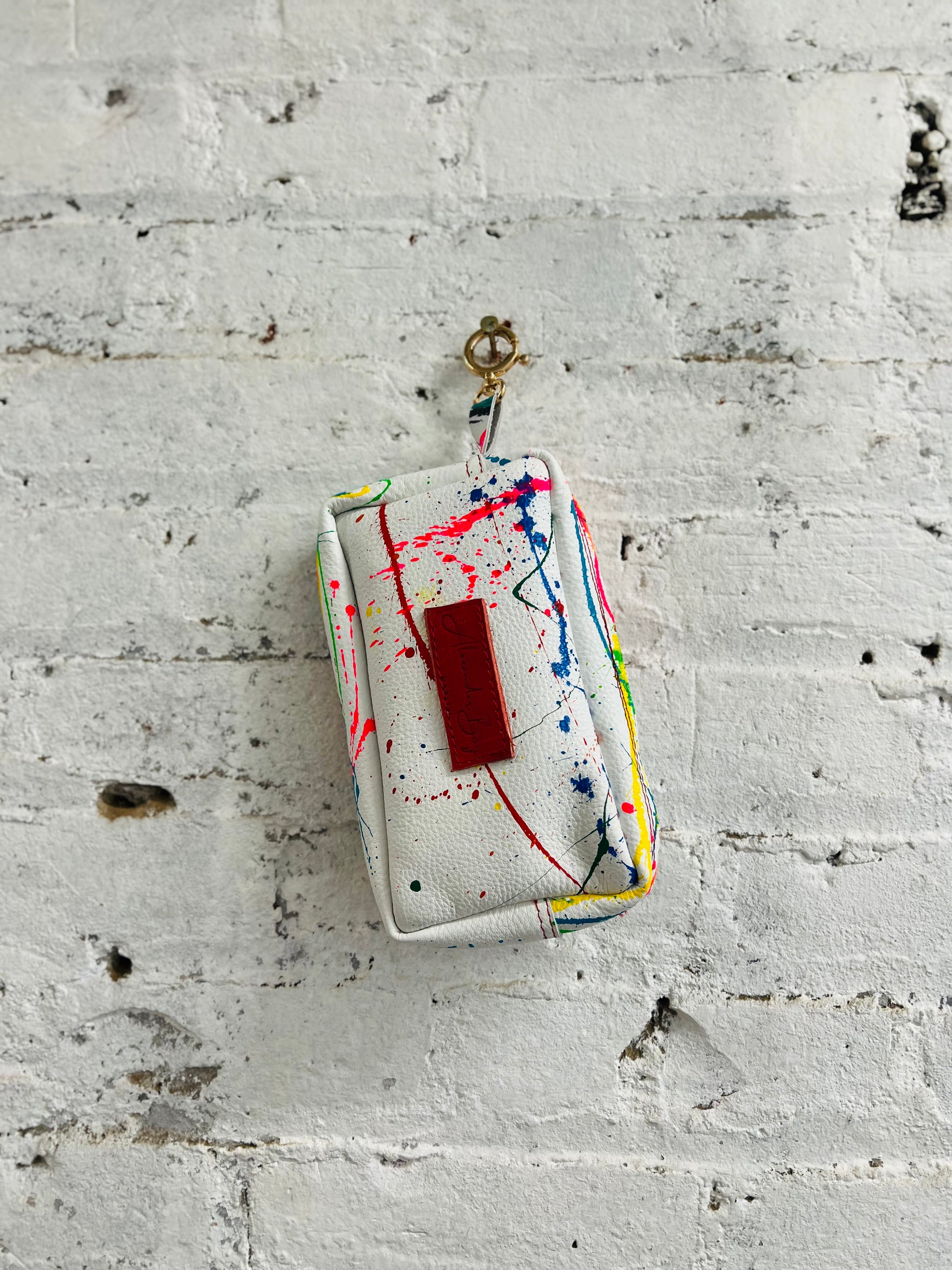 Painted Leather Phone Purse-Alexander Boyce Studios