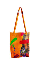 Load image into Gallery viewer, Beauty Hand Painted Leather Tote