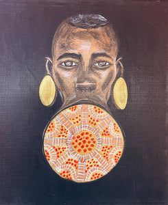 Mursi Queen Painting-Alexander Boyce Studios